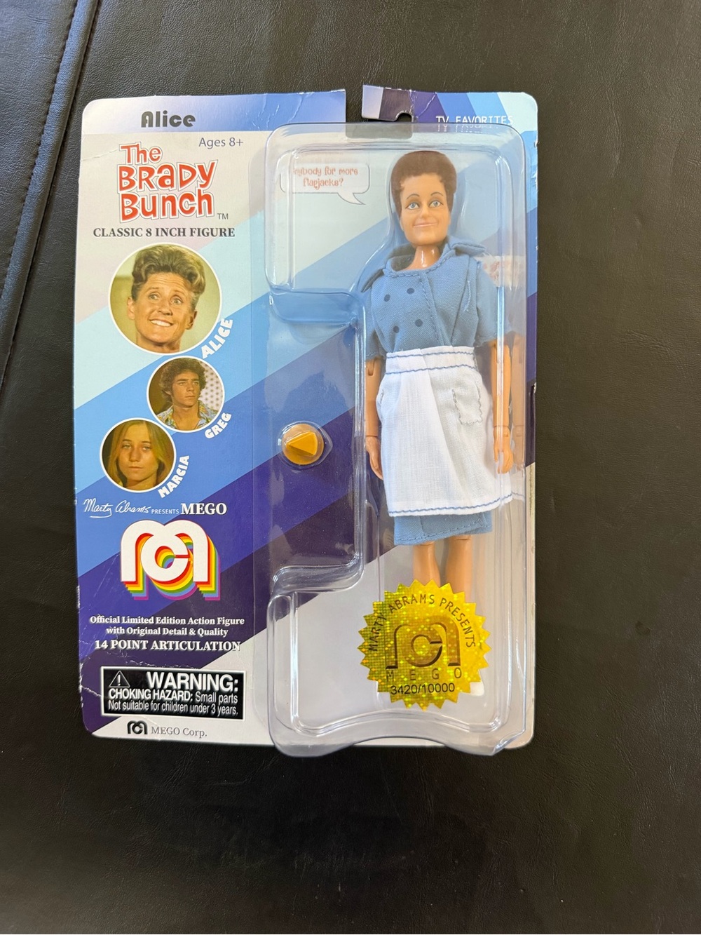 EGO The Brady Bunch Alice Doll in Light Blue and White Outfit